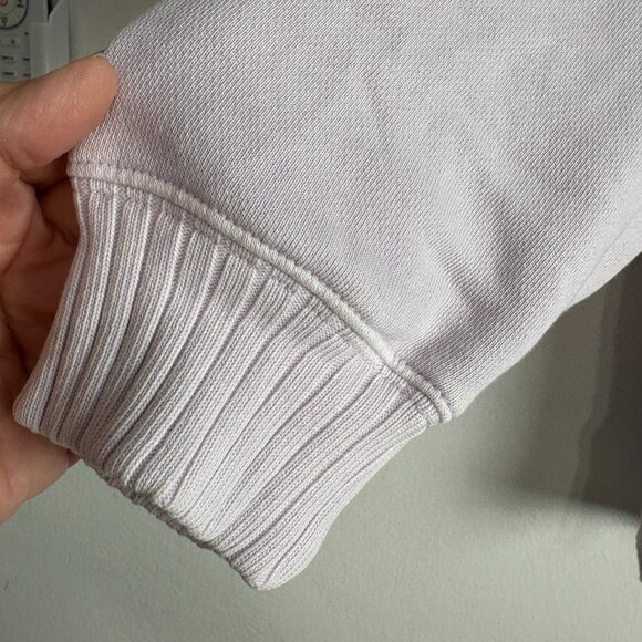 NWT Aerie Oversized Mock Neck Sweatshirt Lavender Purple Ribbed Cozy Pullover - Picture 6 of 13